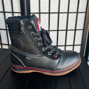 Pajar Men’s Waterproof Lined Black Leather Boots / Size 10 / 43